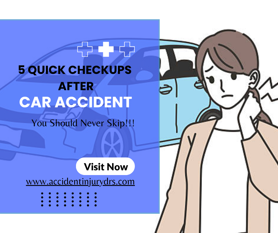 5 Quick Checkups after a car accident